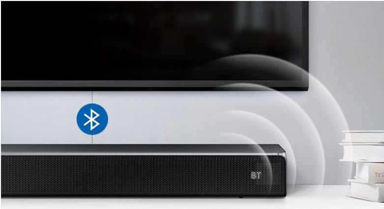 Loa âm thanh HW-T420  kết nối với các thiết bị điện thoại, máy tính bảng dễ dàng với Bluetooth 2.0