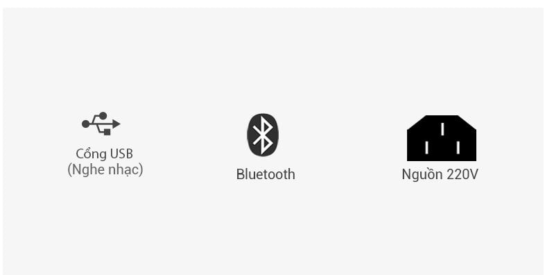 Hỗ trợ cổng kết nối khác như USB giúp đa dạng kết nối các thiết bị