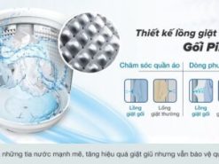 Máy giặt Aqua Inverter 10.5 kg AQW-FR105JT BK - Lồng giặt gối Pillow