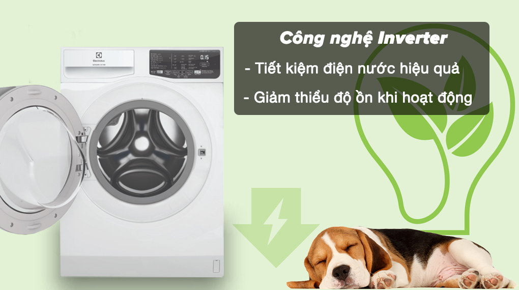 Máy giặt Electrolux Inverter 9 kg EWF9025DQWB - Công nghệ Inverter tiết kiệm điện nước hiệu quả, hỗ trợ máy hoạt động êm ái Máy giặt Electrolux Inverter 9 kg EWF9025DQWB - Công nghệ Inverter tiết kiệm điện nước hiệu quả, hỗ trợ máy hoạt động êm ái