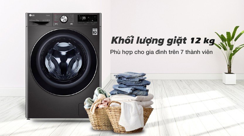 Máy giặt LG FV1412S3BA 12 kg Inverter - Lồng ngang