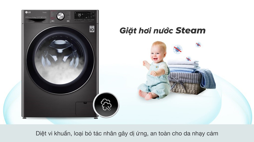 Máy giặt LG FV1412S3BA 12 kg Inverter - Lồng ngang