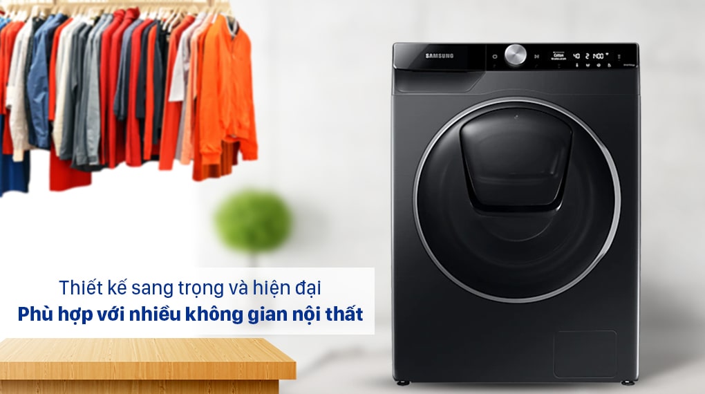 Máy giặt Samsung WW10TP54DSB/SV inverter 10Kg 5 1. Samsung WW10TP54DSB/SV với thiết kế sang trọng, phù hợp nhiều không gian nội thất