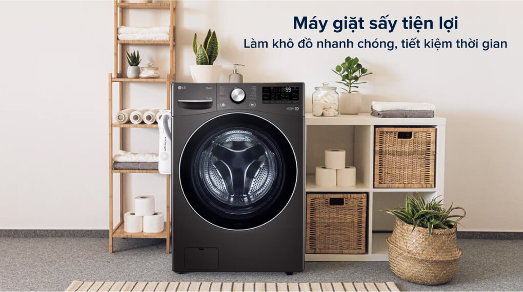 Máy Giặt Sấy LG F2721HVRB Inverter 21 Kg Sấy 12kg - Máy giặt sấy tiện lợi