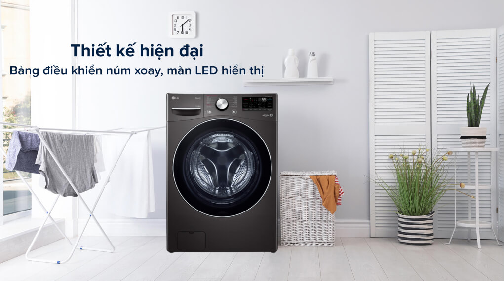 Máy Giặt Sấy LG F2721HVRB Inverter 21 Kg Sấy 12kg - Tổng quan thiết kế