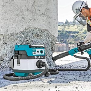 Máy hút bụi công nghiệp dùng điện và pin Makita DVC867LZX4 sở hữu thiết kế nhỏ gọn, tiện dụng