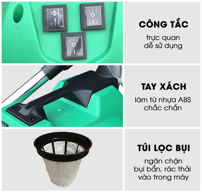 5. Máy hút bụi Palada PD 802J-3 giá rẻ đa chức năng