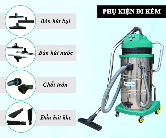 2. Máy hút bụi công nghiệp Palada PD 802J-3 thiết kế đẹp mắt