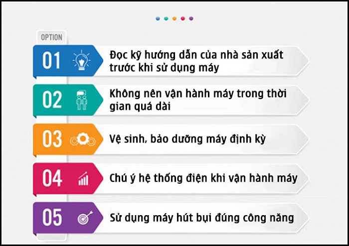 7. . Một số lưu ý khi sử dụng máy hút bụi Palada PD 802J-3