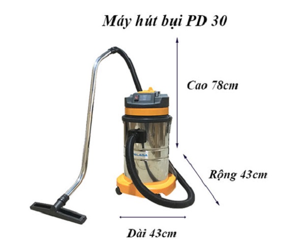 Máy hút bụi công nghiệp Palada PD30 4 3. PALADA PD3 trang bị đầy đủ phụ kiện