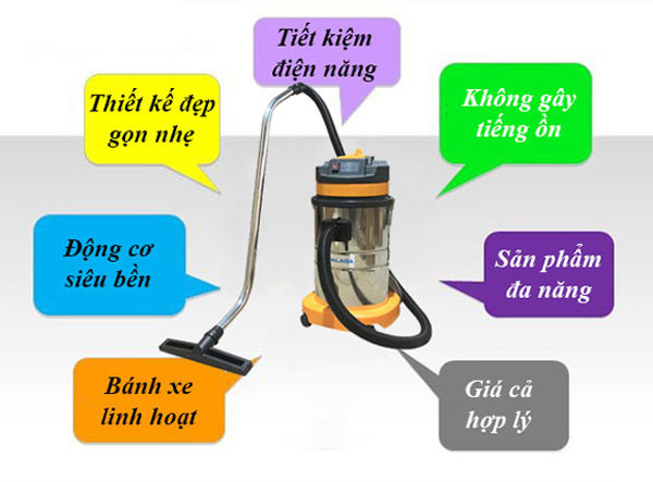 Máy hút bụi công nghiệp Palada PD30 6 5. Sản xuất trên dây truyền hiện đại, bền bỉ với thời gian