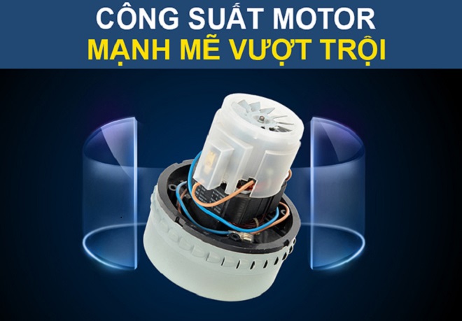 4. Máy hút bụi công nghiệp Palada PD 40 trang bị công suất mạnh mẽ.