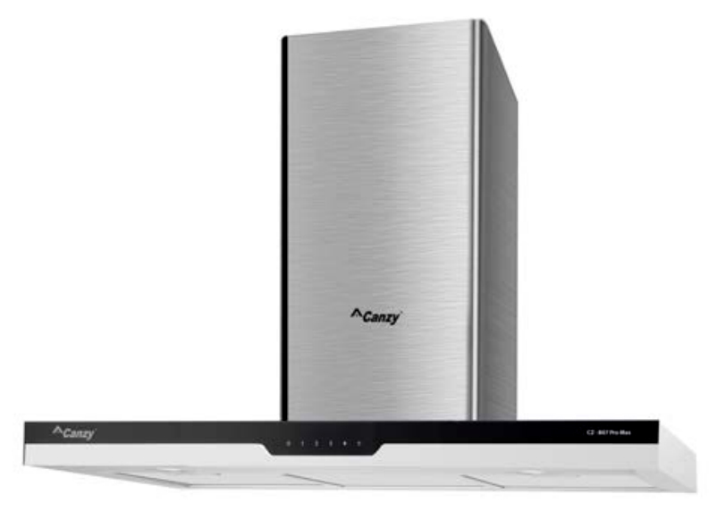 Máy Hút Mùi Canzy CZ B09 pro max 5 1. CZ-B07 Pro Max có thiết kế sang trọng, tính thẩm mỹ và độ bền cao