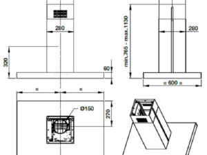 2. Thông số kỹ thuật của máy hút mùi Hafele HH-IS90A 539.81.715