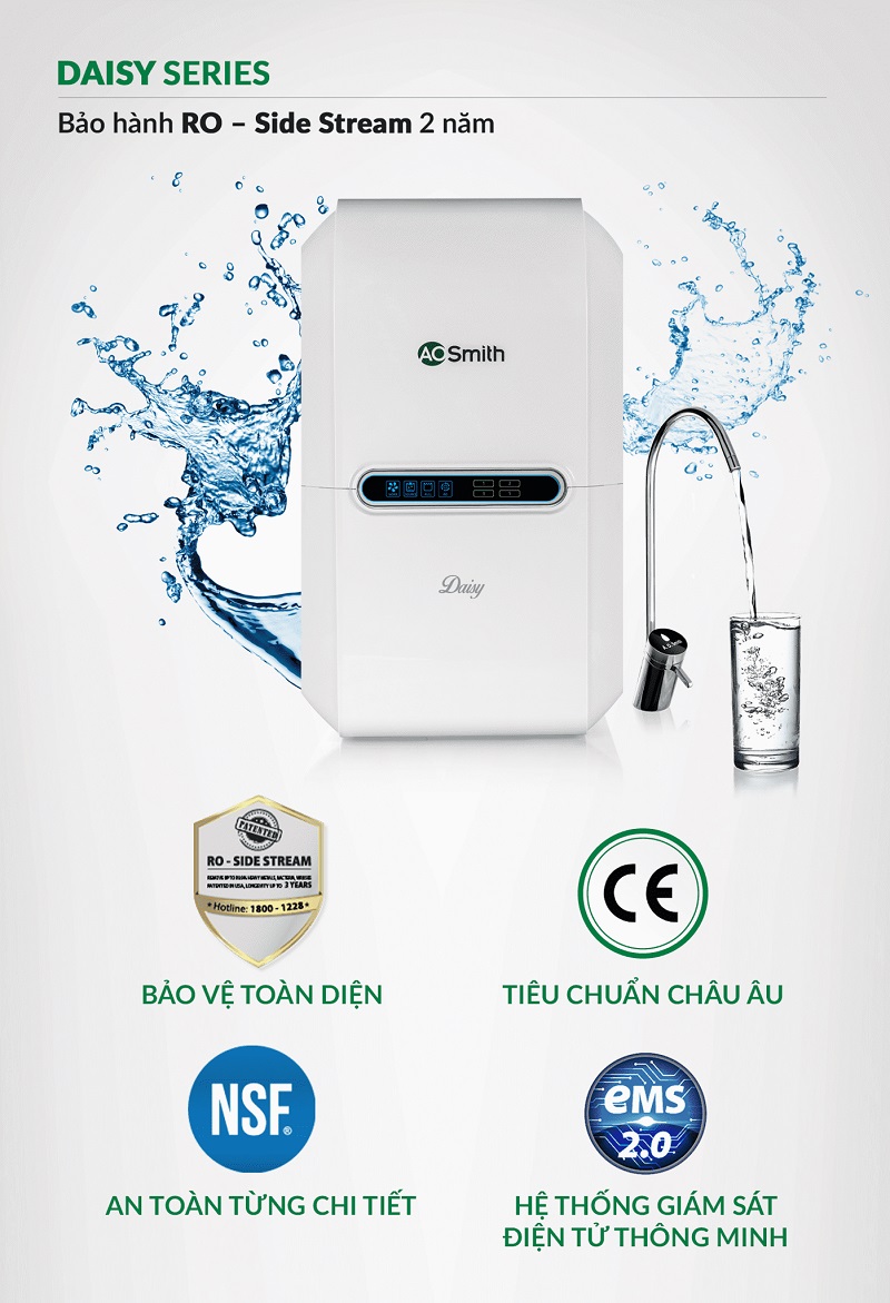 Công nghệ RO - Side Stream bản quyền Mỹ
