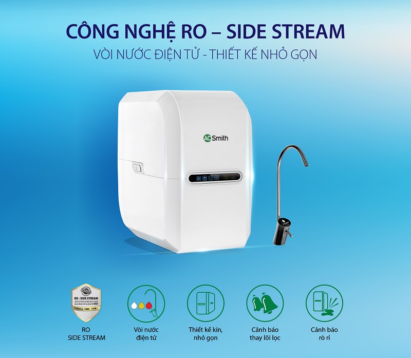 1. Máy lọc nước Ao Smith AR75-A-S-2 thiết kế nhỏ gọn tiện nghi