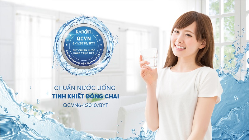 Máy lọc nước Karofi Livotec 311 7 Nước sau lọc đạt chuẩn nước uống tinh khiết đóng chai