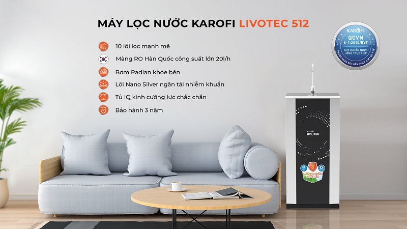 Máy Lọc Nước Karofi Livotec 512 2 may loc nuoc karofi livotec 512 4
