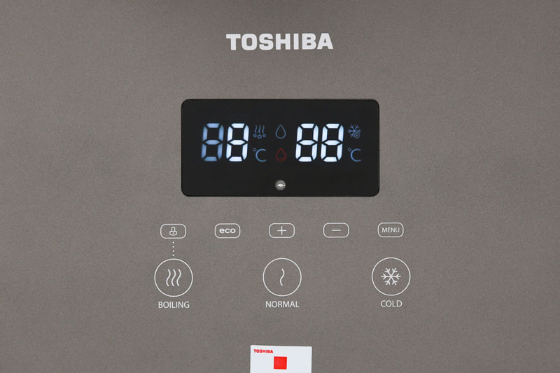 Bảng điều khiển cảm ứng hiện đại nhạy bén - Máy nước nóng lạnh Toshiba RWF-W1830UVBV(T) Bảng điều khiển cảm ứng hiện đại nhạy bén - Máy nước nóng lạnh Toshiba RWF-W1830UVBV(T)