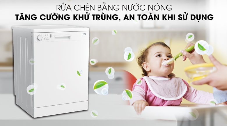 Công nghệ rửa nước nóng giúp rửa sạch, diệt khuẩn tối ưu