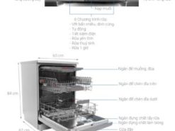 2. Hình ảnh tổng quát máy rửa chén độc lập Bosch SMS46MI05E