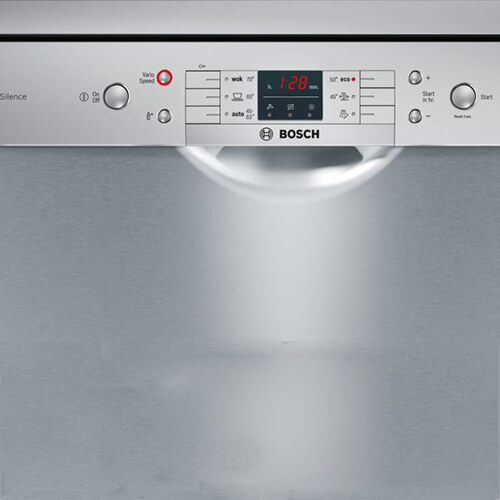 2. Các lồng rửa của Bosch SMS63L08EA được làm bằng thép không gỉ, thuận tiện cho việc xếp bát dĩa
