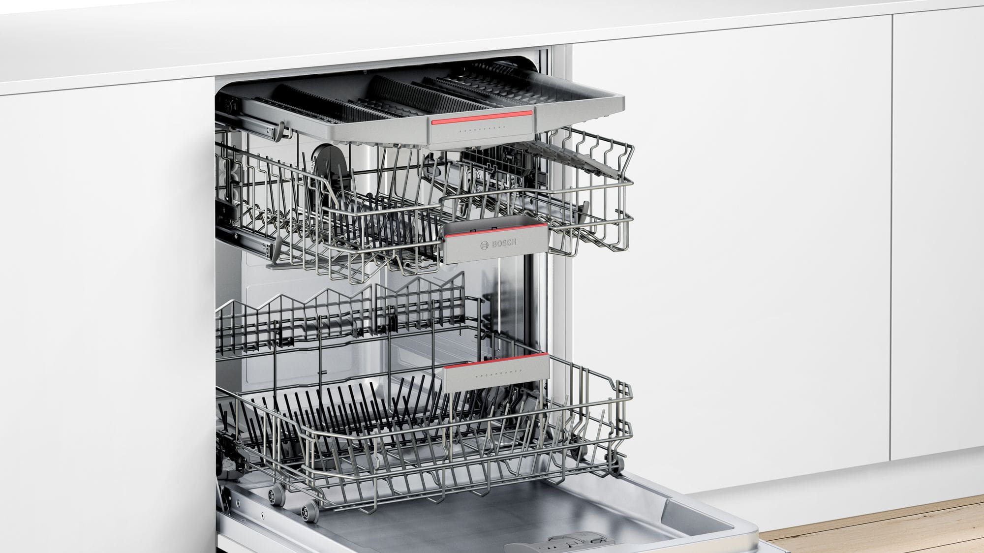 Máy rửa bát Bosch SMU68TS02E 6 Hệ thống giỏ Vario Drawn Pro và Vario Flex tiện ích người dùng