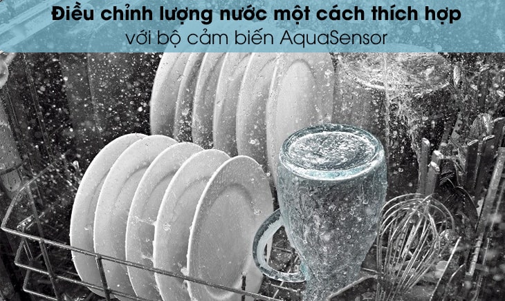 Máy rửa bát âm tủ Bosch SPV44CX00E 9 bộ 10 Công nghệ ActiveWater thông minh, tiện ích