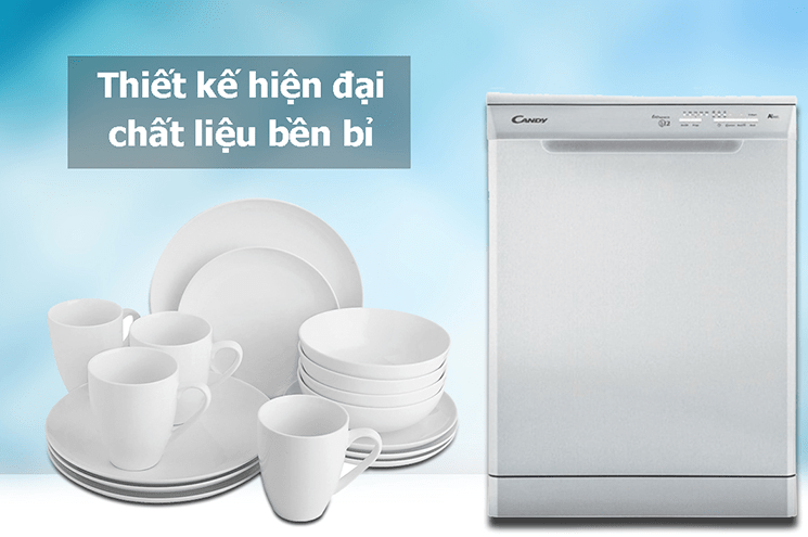 1. Máy rửa bát Candy CDP1L39W thiết kế ấn tượng