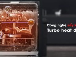 7. Công nghệ sấy khí Turbo heat drying tiện ích trên máy rửa chén FJVN08-S10TB
