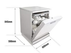 1. Máy rửa bát 14 bộ Texgio TG-W60F966 kiểu dáng hiện đại, tính thẩm mỹ cao