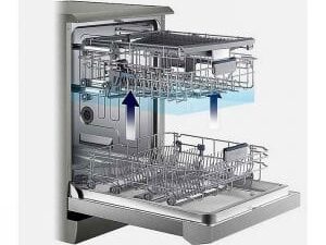 Hệ thống điều chỉnh giá linh hoạt với 3 giàn rửa, 3 tay phun