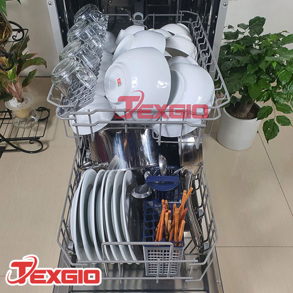 TEXGIO TGW6042DC - Công suất rửa sạch 15 bộ đồ ăn Châu Âu