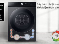 Máy sấy bơm nhiệt Samsung 17 kg DV17B9750CV/SV - Cơ chế sấy