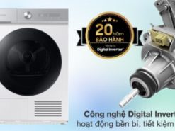 Máy sấy bơm nhiệt Samsung 9 kg DV90BB9440GH/SV - Động cơ - Công nghệ tiết kiệm điện