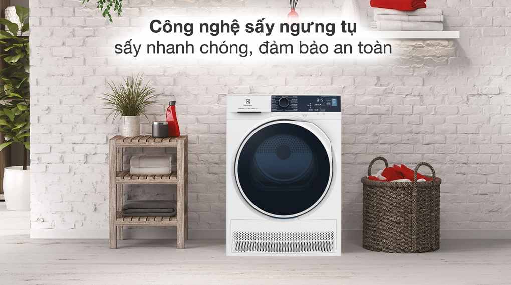 Máy sấy ngưng tụ Electrolux UltimateCare 8 kg EDC804P5WB 6 Máy sấy ngưng tụ Electrolux 8 kg EDC804P5WB - Đặc điểm và cơ chế sấy