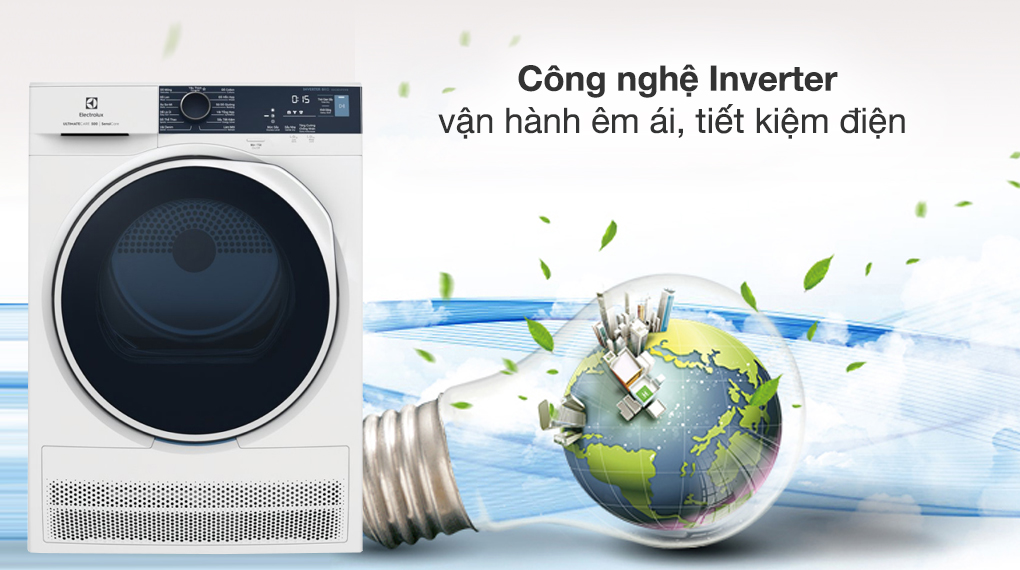 Máy sấy ngưng tụ Electrolux UltimateCare 8 kg EDC804P5WB 4 Máy sấy ngưng tụ Electrolux 8 kg EDC804P5WB - Động cơ - Công nghệ tiết kiệm điện