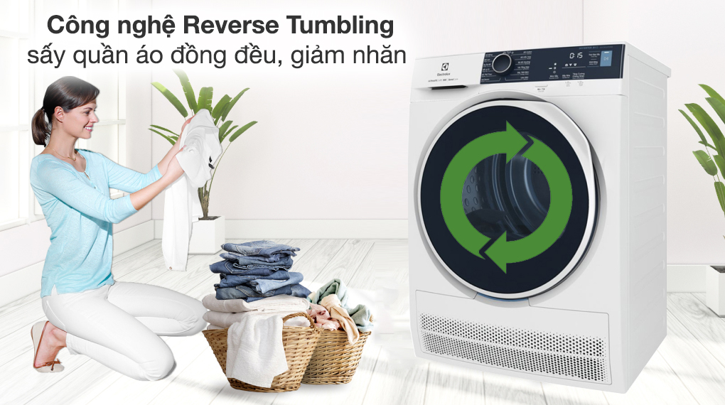 Máy sấy ngưng tụ Electrolux UltimateCare 8 kg EDC804P5WB 2 Máy sấy ngưng tụ Electrolux 8 kg EDC804P5WB - Công nghệ sấy nổi bật