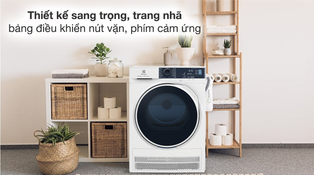 Máy sấy ngưng tụ Electrolux UltimateCare 8 kg EDC804P5WB 1 Máy sấy ngưng tụ Electrolux 8 kg EDC804P5WB - Tổng quan thiết kế