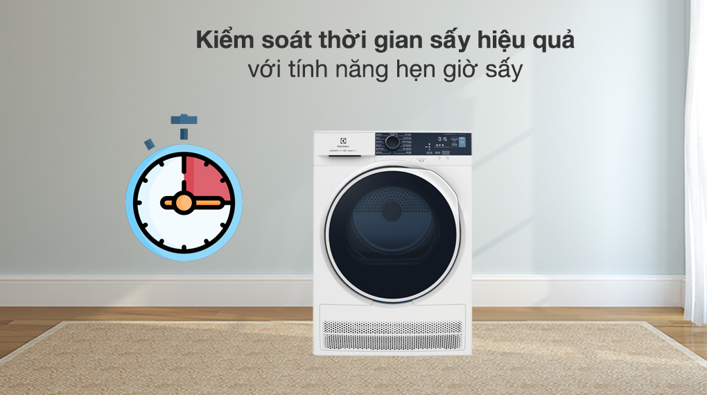 Máy sấy ngưng tụ Electrolux UltimateCare 8 kg EDC804P5WB 5 Máy sấy ngưng tụ Electrolux 8 kg EDC804P5WB - Tiện ích