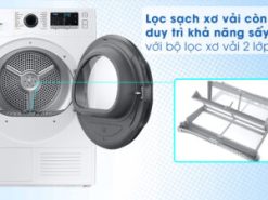 4. Samsung Inverter 9 kg DV90TA240AE/SV trang bị bộ lọc sơ 2 lớp.
