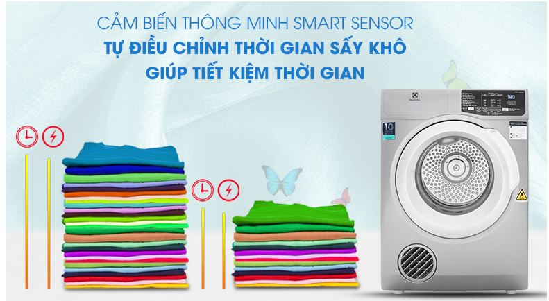 Máy sấy quần áo thông hơi Electrolux EDV854N3SB trang bị cảm biến thông minh, siêu tiết kiệm điện