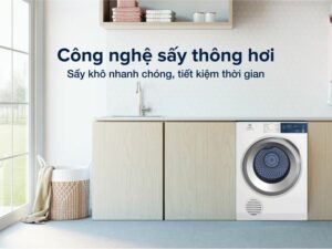 Máy sấy thông hơi Electrolux 8.5 kg EDS854J3WB - Cơ chế sấy thông hơi