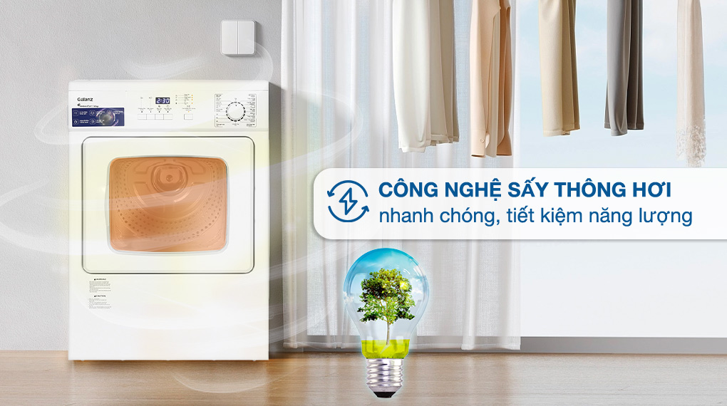 Máy sấy thông hơi Galanz 7 kg DV-70Q1C Máy sấy thông hơi Galanz 7 kg DV-70Q1C