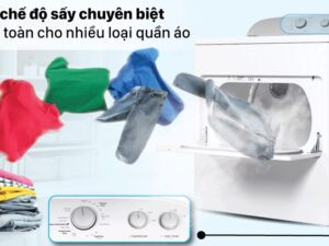 3. Tích hợp 14 chương trình sấy thông minh của Whirlpool 15 Kg 3LWED4815FW.