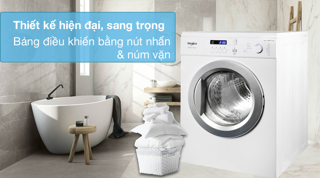 Tổng quan thiết kế Máy sấy Whirlpool AWD712S2