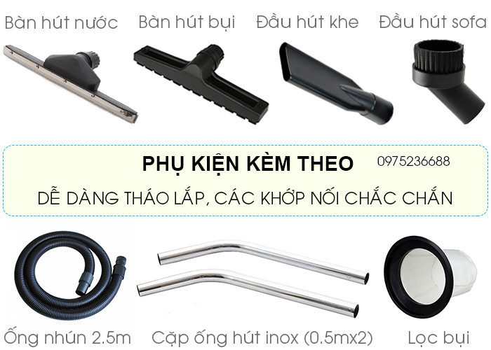 Các phụ kiện đi kèm