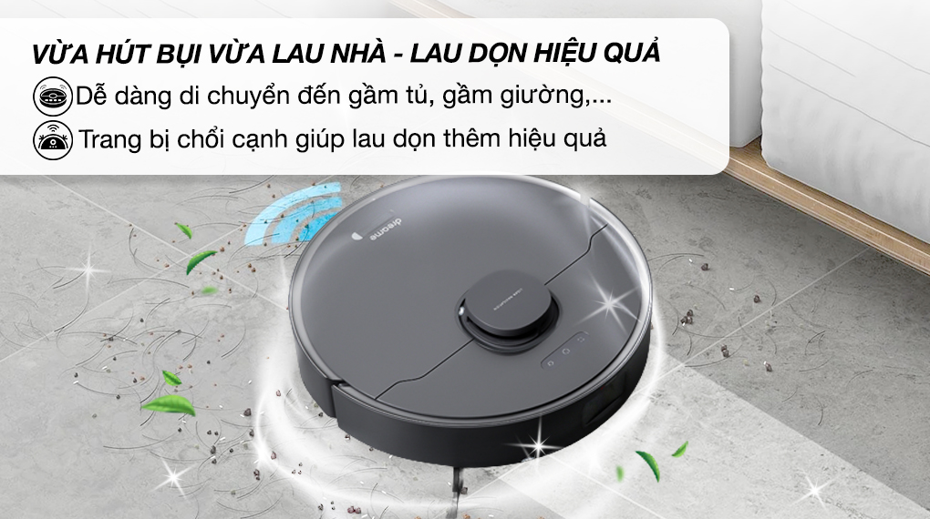 Robot hút bụi lau nhà Dreame D10S Plus - Thiết kế Robot hút bụi lau nhà Dreame D10S Plus - Thiết kế
