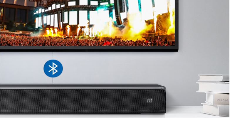 Loa thanh soundbar Samsung 3.1 HW-R650 12 Loa soundbar Samsung HW-R650 có kết nối không dây Bluetooth đơn giản từ điện thoại, máy tính bảng đến loa thanh
