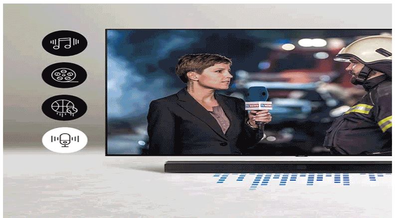 Loa thanh SamSung HW-T550 sở hữu công nghệ Smart Sound tối ưu âm thanh theo từng nội dung phát ra